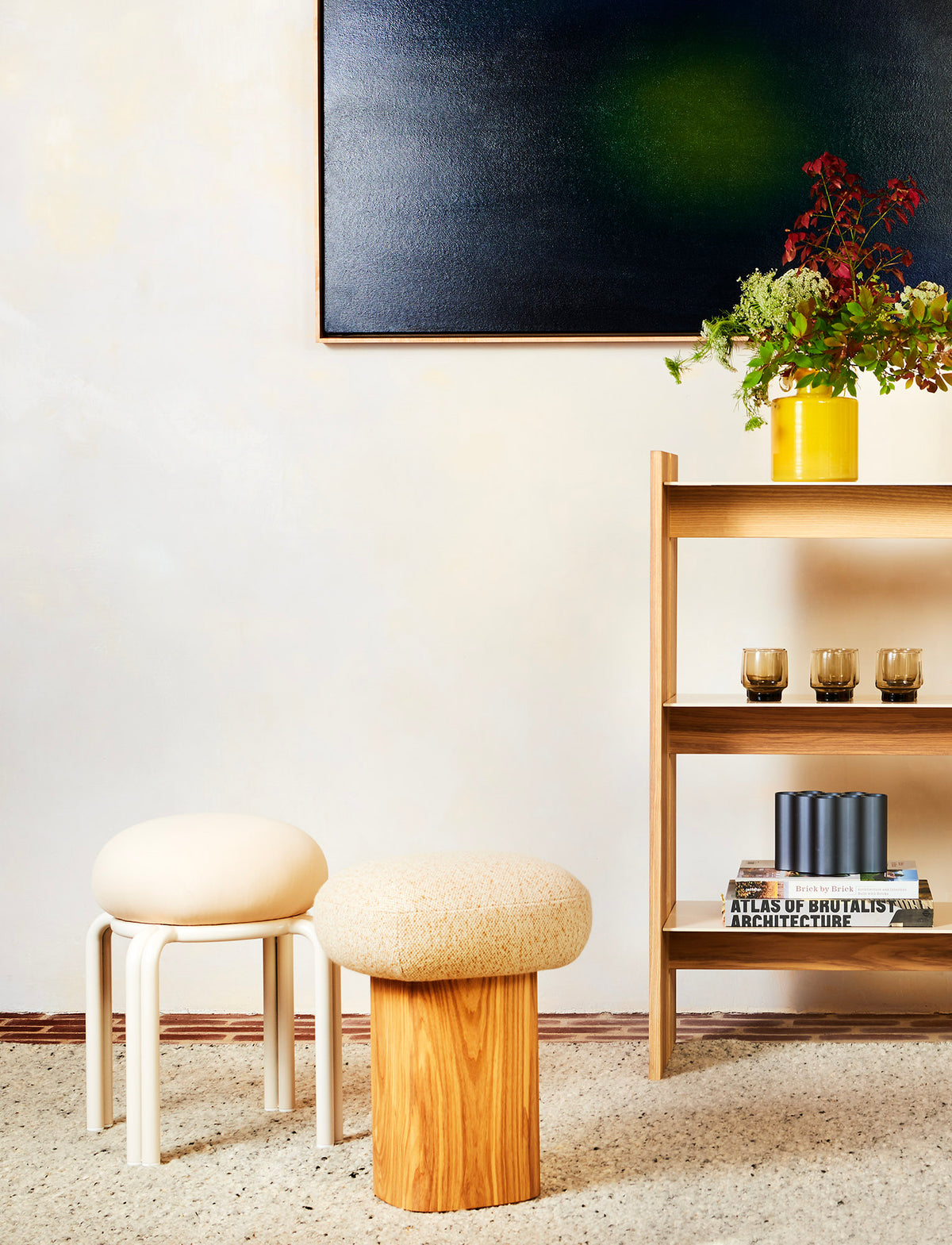 Souffle Stool - Wood